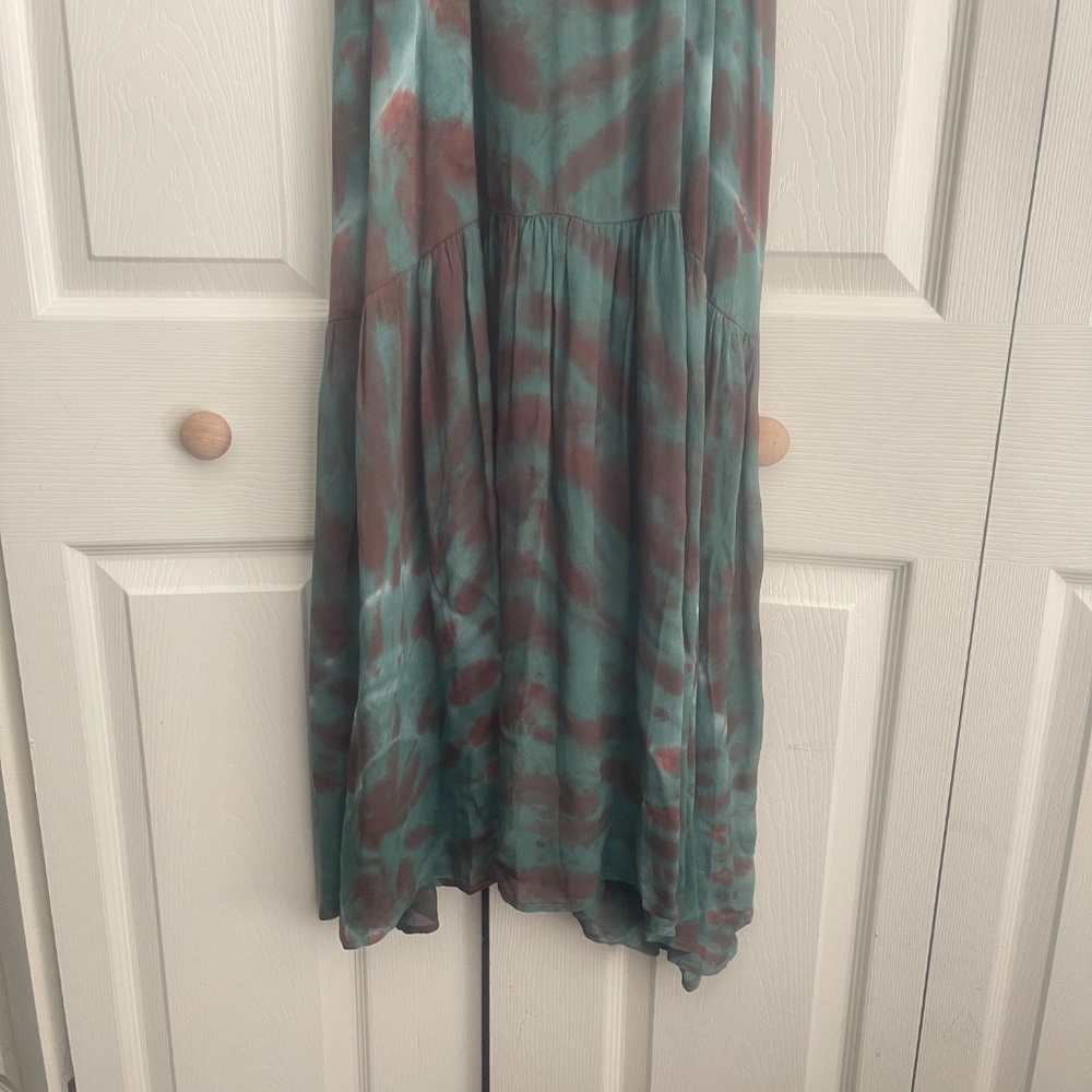 Young Fabulous & Broke Teal and Brown Tie-Dye Maxi Dress - Picture 13 of 16